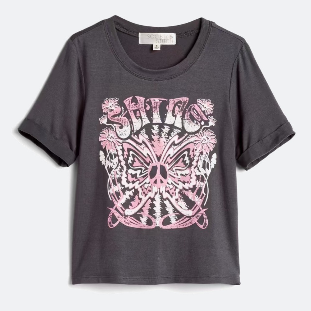 Society & stitch - Girls Lydia Graphic Tee. T-shirt Size XXL (from stitch fix)